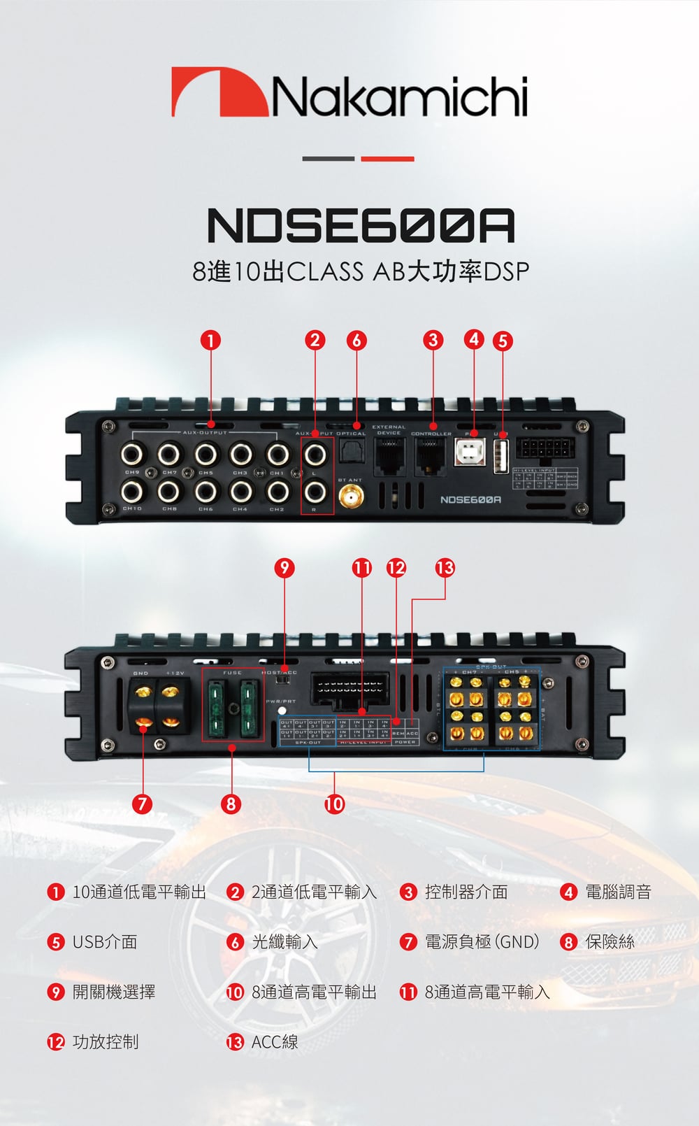 8进10出CLASS AB大功率DSP 详情图