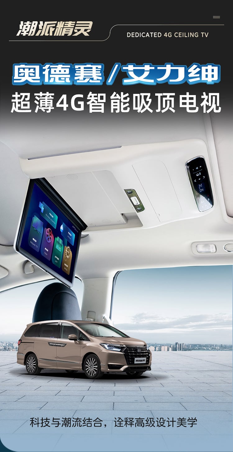 奥德赛/艾力绅专用吸顶电视 详情图