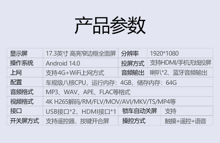 腾势N8L专用吸顶电视 详情图
