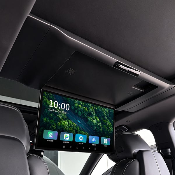 凯迪拉克XT5专用全景天窗吸顶电视