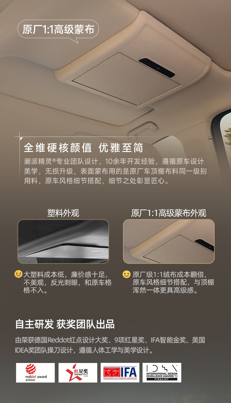 26款问界M7专用吸顶电视 详情图